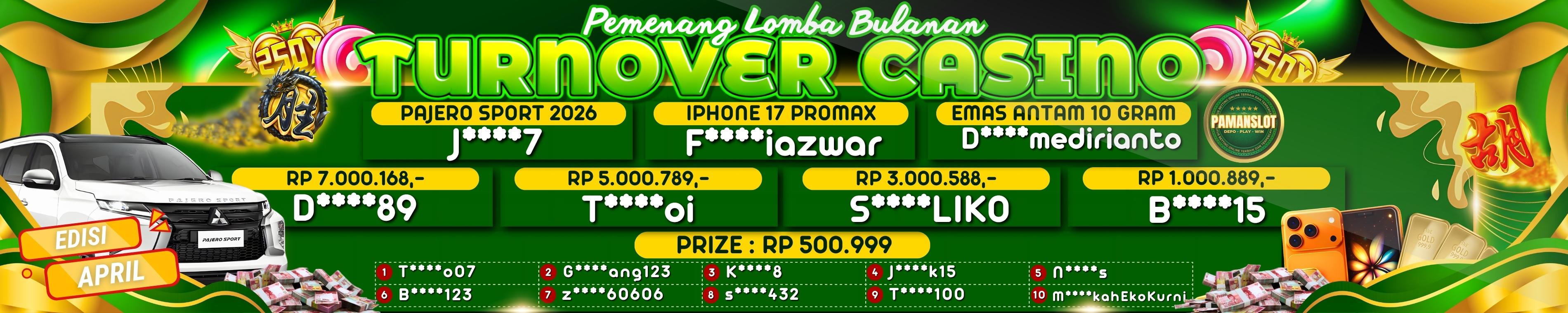 PEMENANG TO BULANAN CASINO